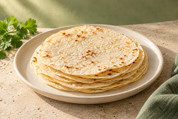Cassava tortillas — illustrative serving suggestion